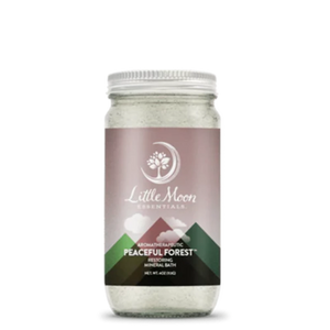 Little Moon Essentials, Peaceful Forest Mineral Bath Salt 4 oz Jar