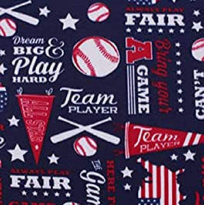 Baseball Fleece Fabric