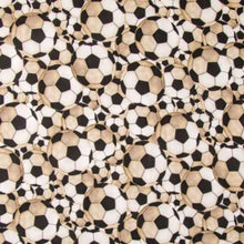 Load image into Gallery viewer, Soccer Balls Calico Cotton Fabric

