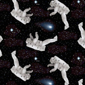 Planetary Missions Astronauts Cotton Fabric