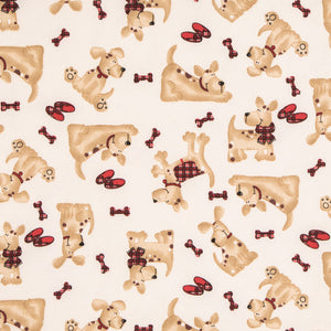 Dog Flannel Fabric