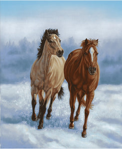 Horse Wisper Panel Fabric