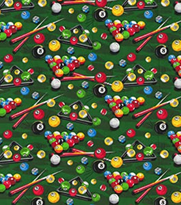 Pool Table Green 44"/45" Wide Cotton Fabric