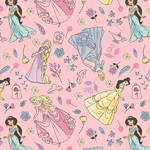 Disney Princesses Flannel Fabric