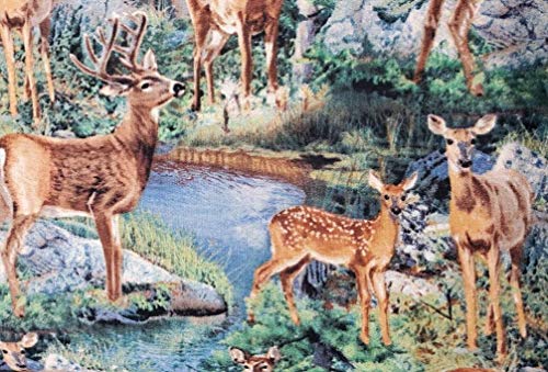 Deer Pond Cotton Fabric