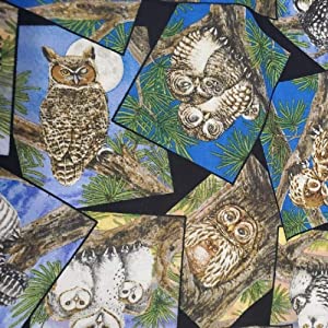 Owls Cotton Fabric