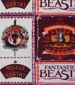 Fantastic Beasts Fleece Fabric