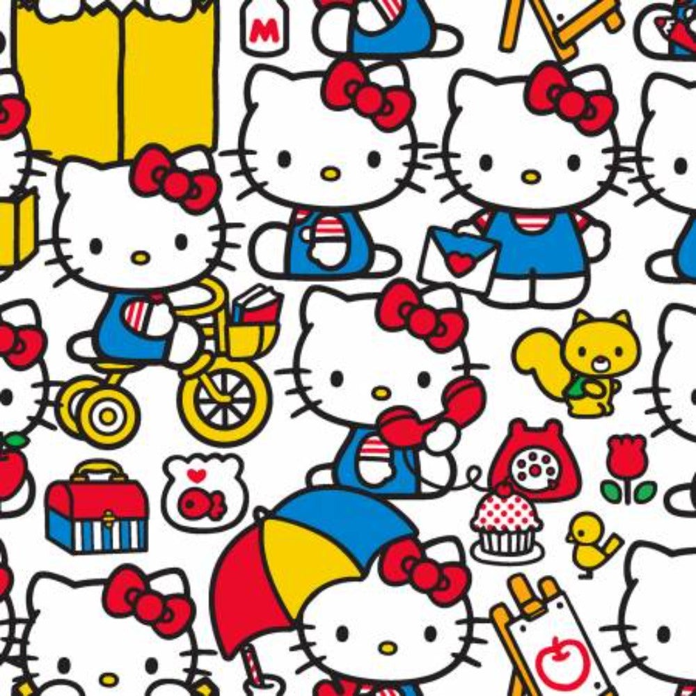 Hello Kitty At Play Cotton Fabric