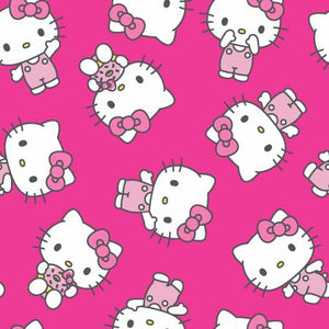 Hello Kitty Sweet Pink Cotton Fabric
