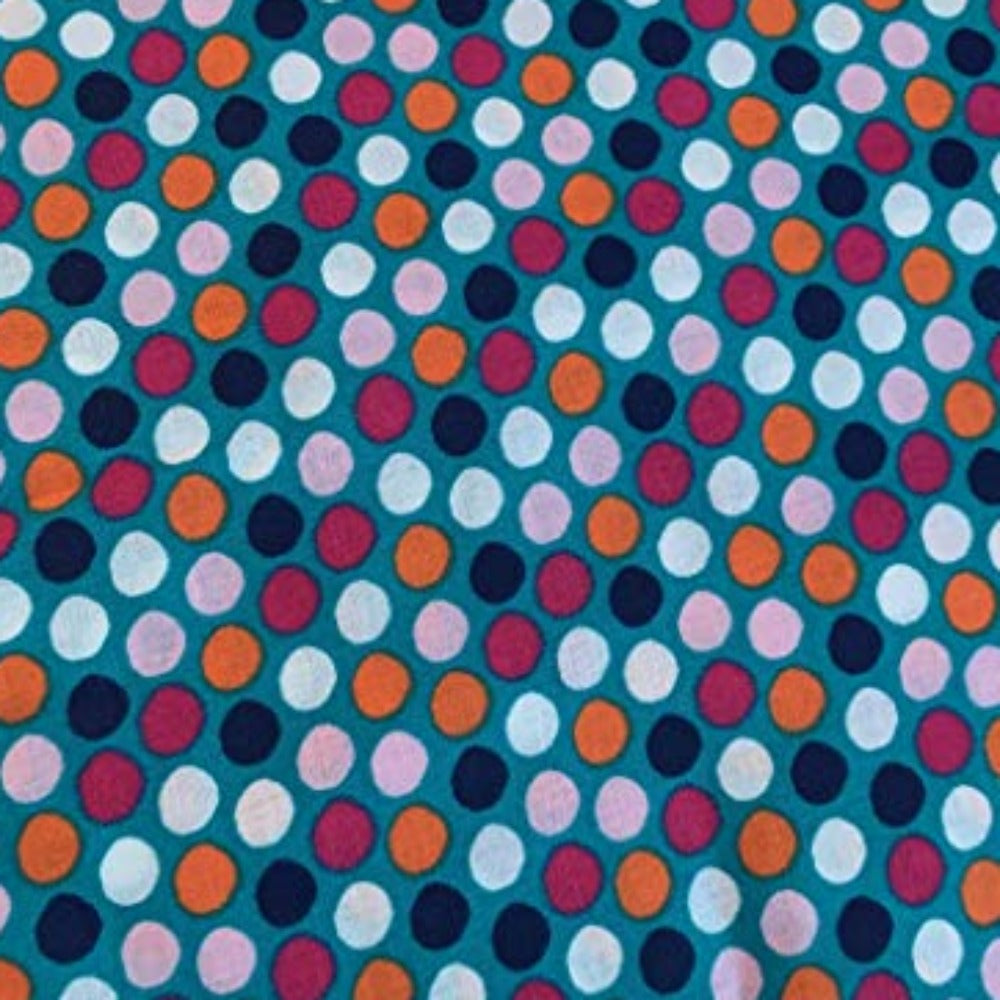 Dots Blue Cotton Fabric