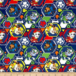 Paw Patrol Mission in Pawsible Calico Cotton Fabric