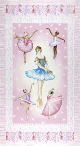 Prima Ballerina Pink 24" Panel Fabric