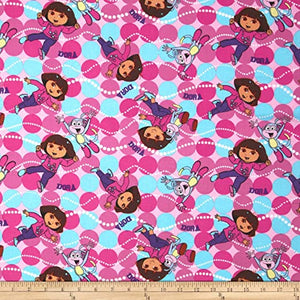 Dora the Explorer Best Friends Toss "Dora" Cotton Fabric