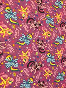 My Little Pony Party Flannel Fabric