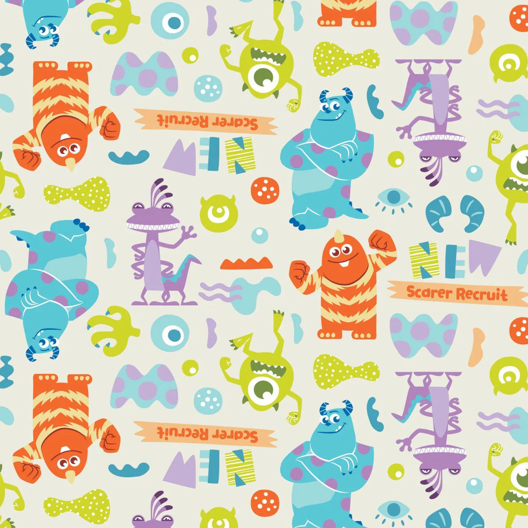 Monsters Inc Monsters at Play Cotton Fabric