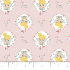 Tinker Bell Pink Flannel Fabric