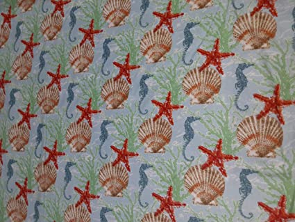 Seahorse Flannel Fabric