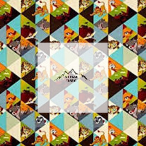 Great for any fan of The Lion King or Lion Guard. This 100% cotton fabric is perfect for quilting, apparel, and many other sewing or crafting projects. This print features Lion Guard characters in colorful triangles. Sold by the yard and half yard increments.