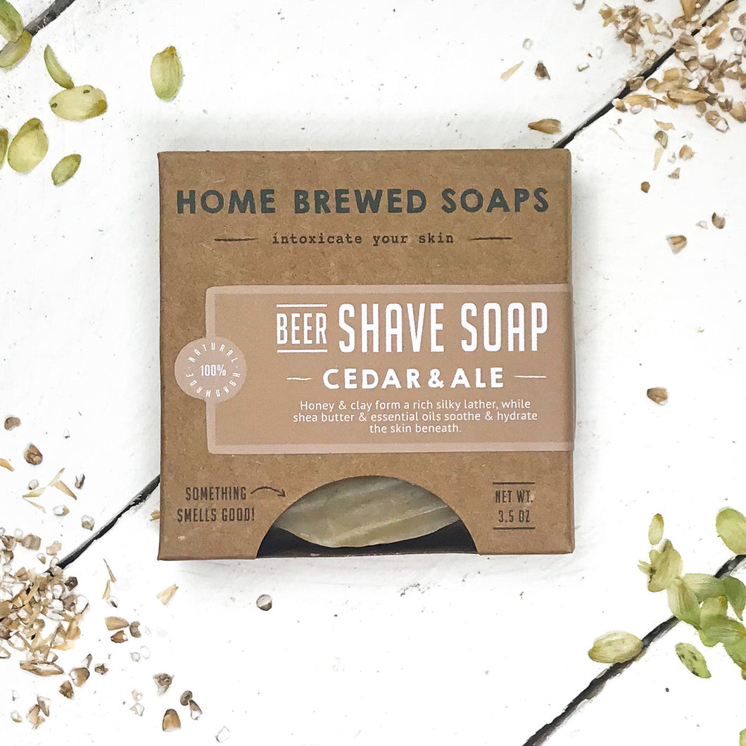 Shaving Soap - Cedar & Ale Beer Soap