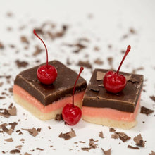 Load image into Gallery viewer, Valley Fudge &amp; Candy-Chocolate Cherry Cheesecake Fudge (1/2 lb Package)

