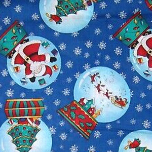 Christmas Globes Cotton Fabric