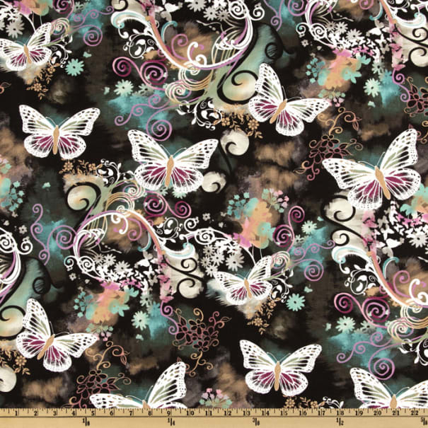 Butterfly Filligee Flutter Cotton Fabric