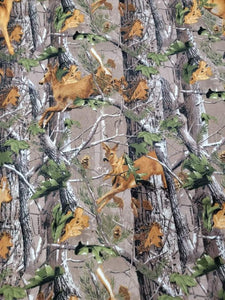Realtree Deer Running Flannel Fabric