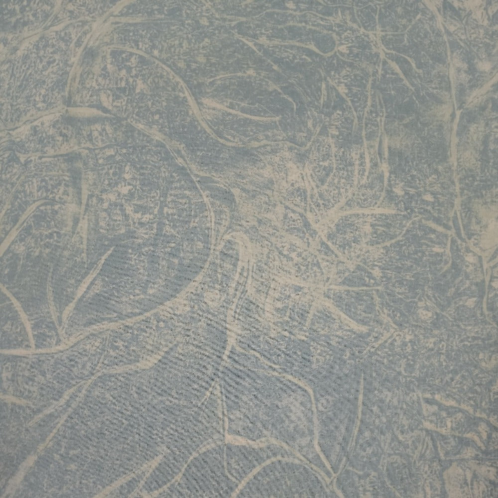 Textured Blue Marble Cotton Fabric