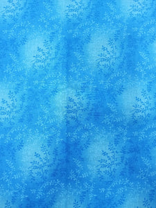Vines Blue 36" Wide Cotton Fabric