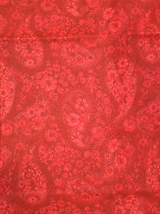 Paisley Red 36" Wide Cotton Fabric
