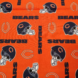 Bears Orange Cotton Fabric