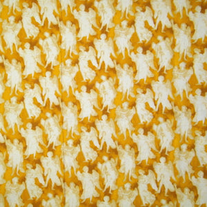 Our Father Angel Allover Orange Cotton Fabric