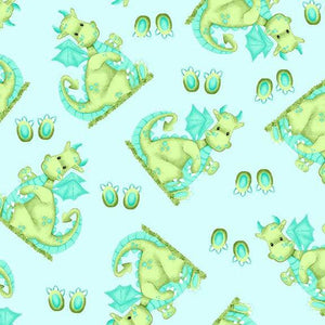 Dragons Comfy Prints Flannel Fabric