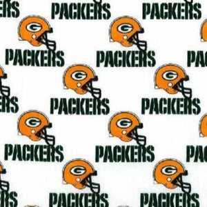 Packers White Cotton Fabric
