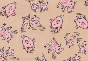 Pigs 60" Wide Flannel Fabric