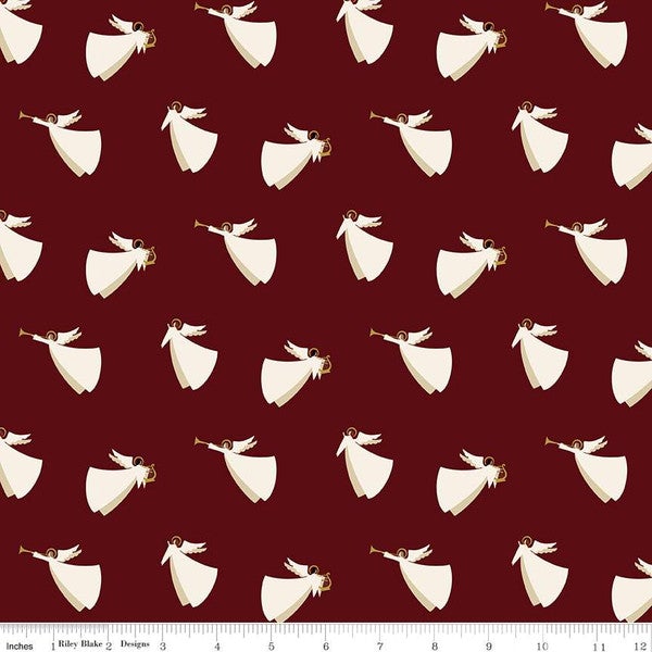 Faith Oh Holy Night Mulberry Cotton Fabric