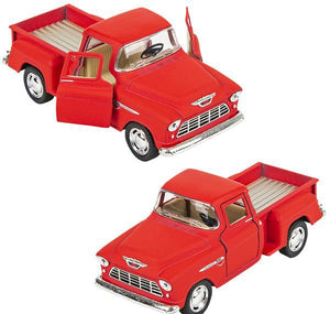 5" DIE-CAST 1955 CHEVY STEPSIDE PICK UP RED