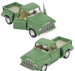 5" DIE-CAST 1955 CHEVY STEPSIDE PICK UP GREEN