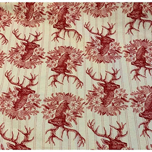 Deer Flannel Fabric