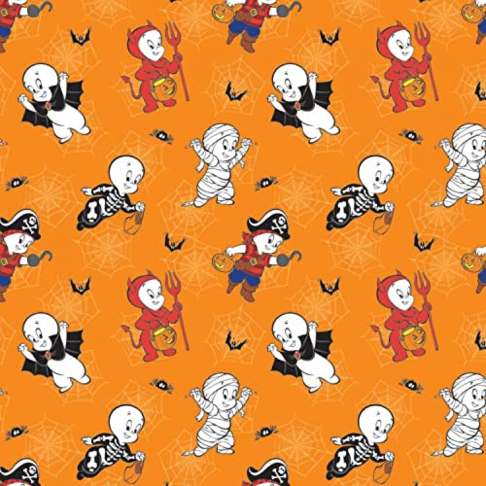 Casper Costume Fun in Orange Cotton Fabric