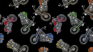 Motorcycles Coast to Coast Cotton Fabric ****COMING SOON***