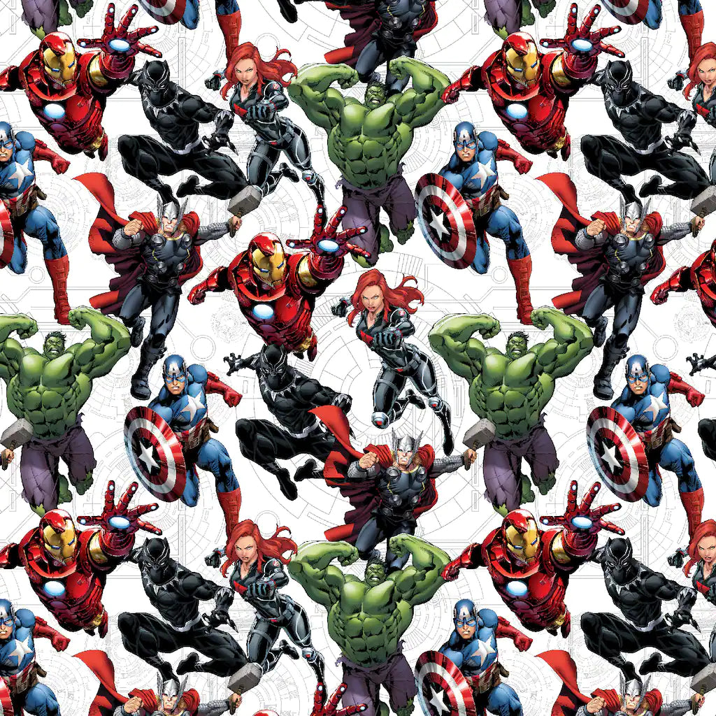 Avengers Unite Cotton Calico Fabric