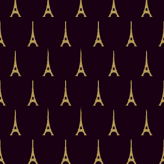 Eiffel Tower Cotton Fabric