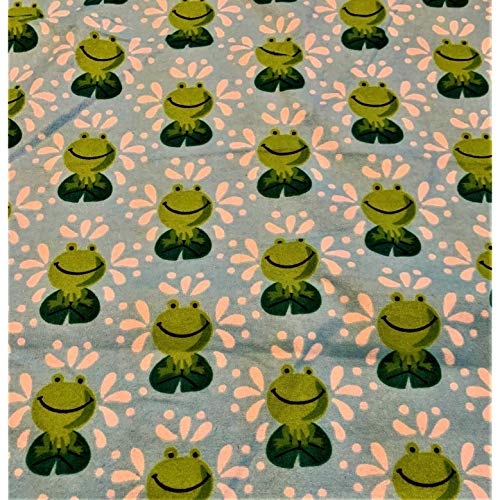 Frog Flannel Fabric