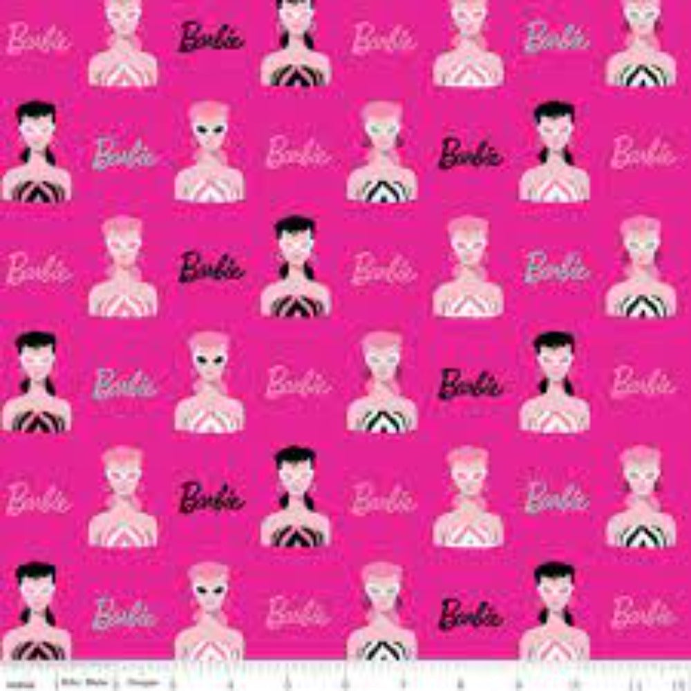 Barbie Main Hot Pink Cotton Fabric