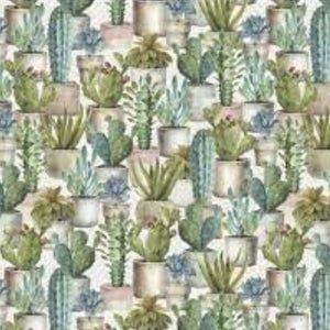 Cactus Packed Cotton Fabric