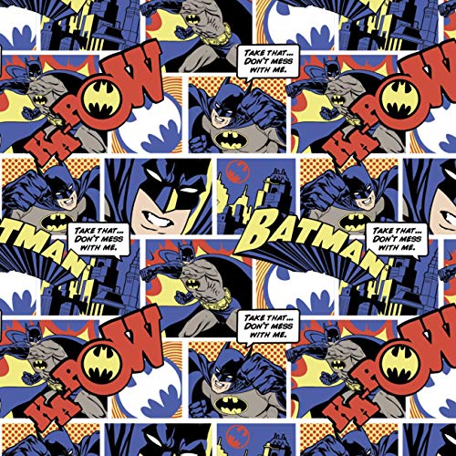 DC Comics Batman Color Pop Comics Cotton Fabric