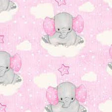 Load image into Gallery viewer, Handmade Blanket, Burp Rag/ Security Blanket, and Bib Elephants Pink
