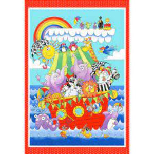 Noah's Ark 30" Panel Cotton Fabric