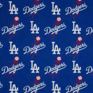 Dodgers Solid Cotton Fabric